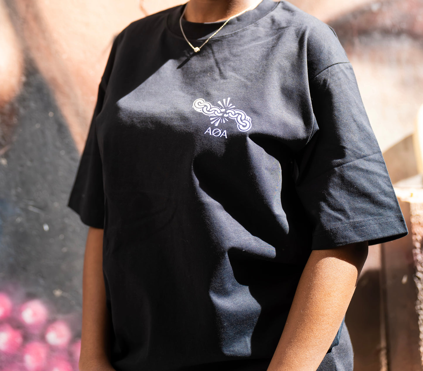 T-shirt Noir Oversize AØA