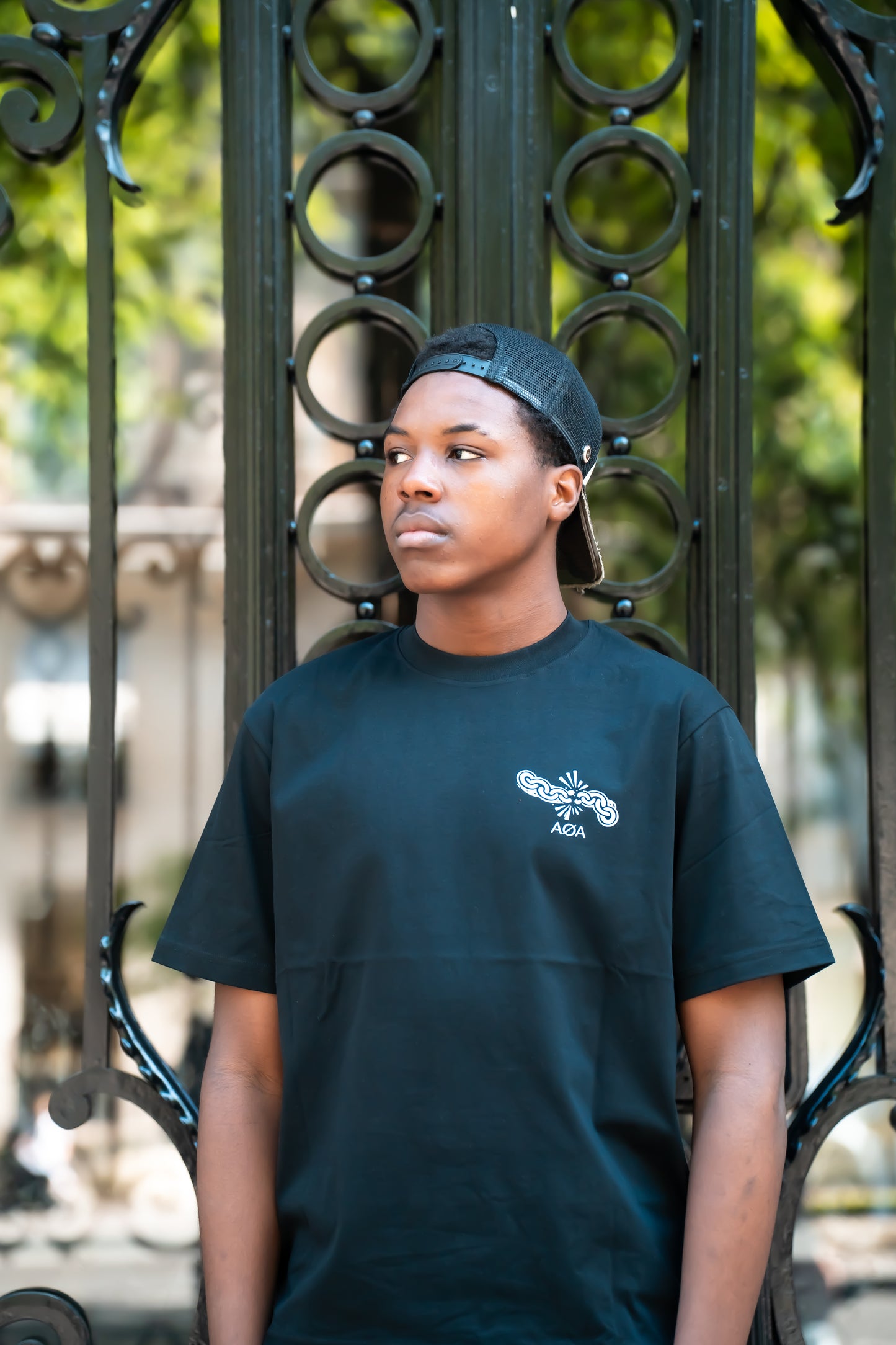 T-shirt Noir Oversize AØA